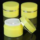 PMMA 30ml PS Plastikowy kosmetyczny słoik do kremów okrągły żółty
